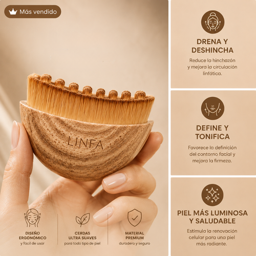 Linfa™ | Cepillo Facial para Drenaje Linfático