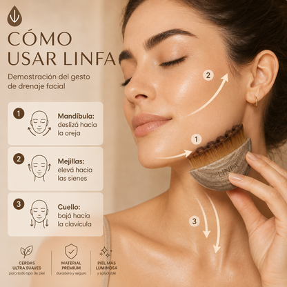 Linfa™ | Cepillo Facial para Drenaje Linfático